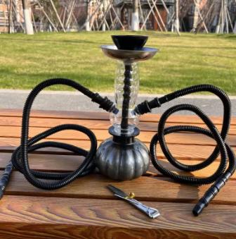 Prachtige Shisha / Waterpijp acryl met dubbele slang (25cm), Verzamelen, Rookartikelen, Aanstekers en Luciferdoosjes, Ophalen of Verzenden