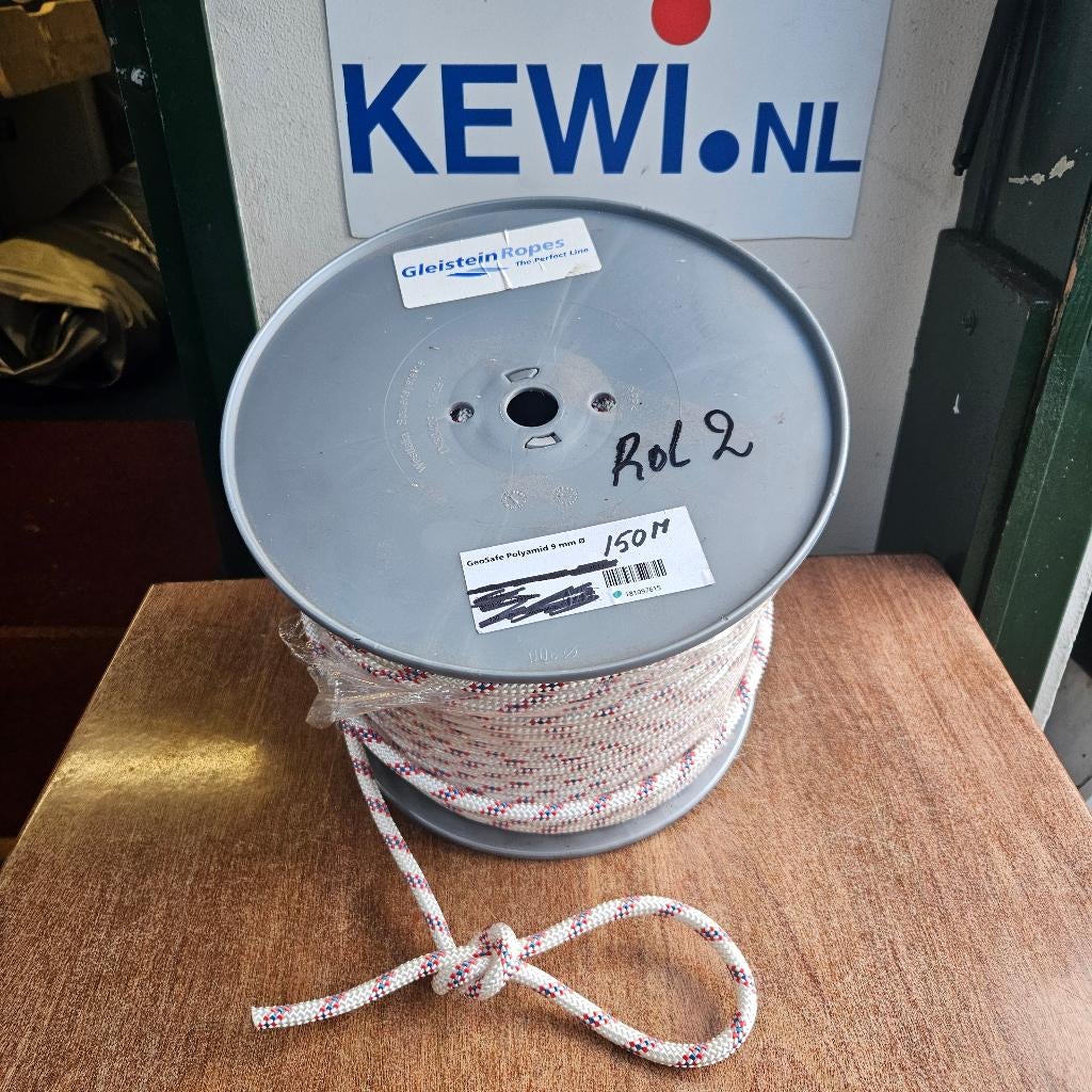 TOUW / ANKERLIJN  9 MM 150 M LANG € 79,- KEWI ROTTERDAM, Ophalen, Nieuw, Lijn of Blok