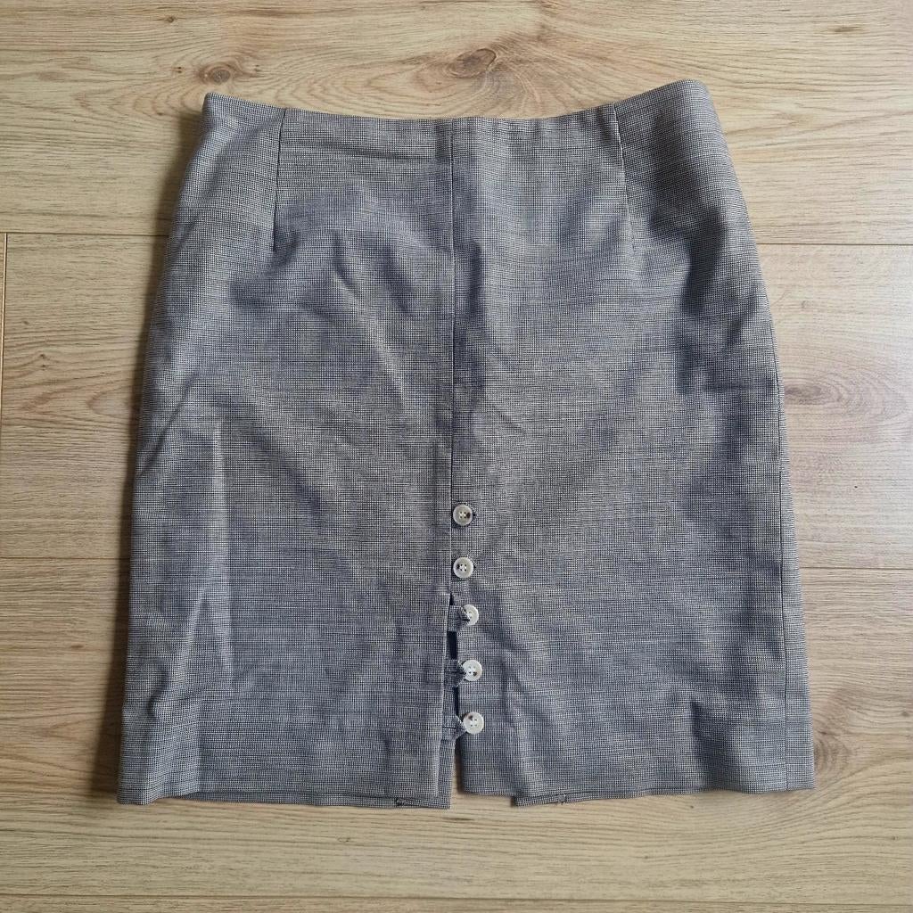 Vintage John van Houtum rok - Maat 38, Maat 38/40 (M), Ophalen of Verzenden, Zo goed als nieuw, Grijs