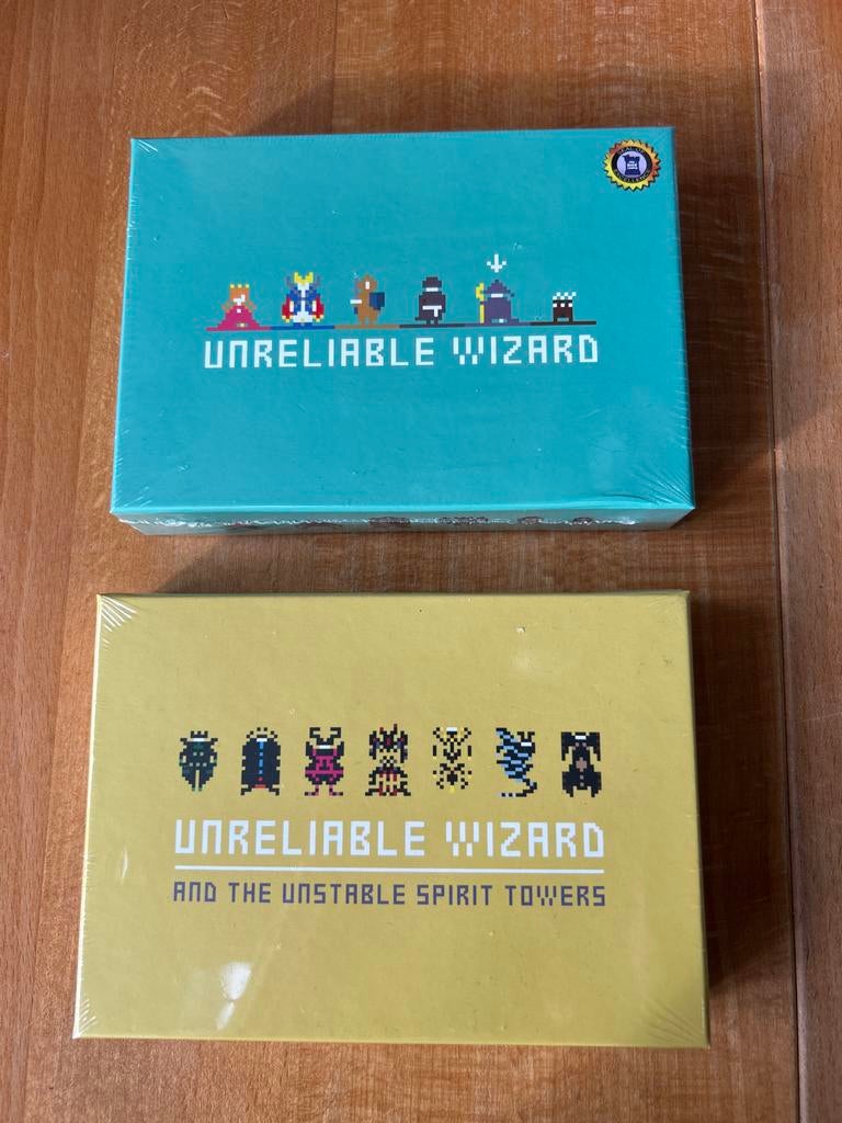Unreliable Wizard + Expansion - Bordspel voor 1 speler, Hobby en Vrije tijd, Gezelschapsspellen | Bordspellen, Een of twee spelers