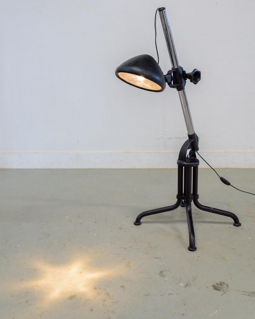 Retro staande vloerlampen DOKA, Ophalen, Glas, Zo goed als nieuw, Vintage, industrieel