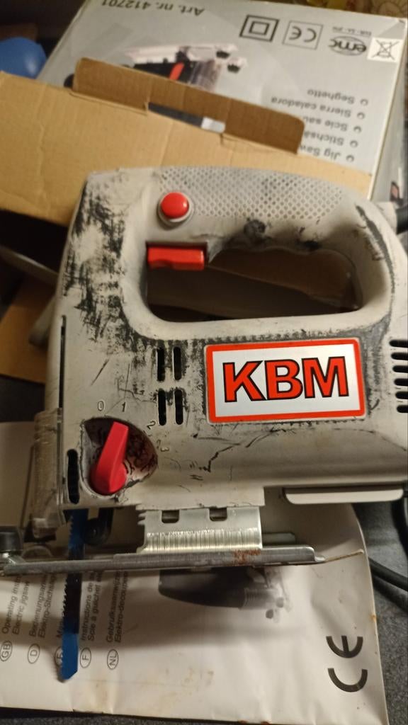 Decoupeerzaagmachine kbm, Doe-het-zelf en Verbouw, Ophalen, Gebruikt, 30 tot 70 mm, Minder dan 600 watt