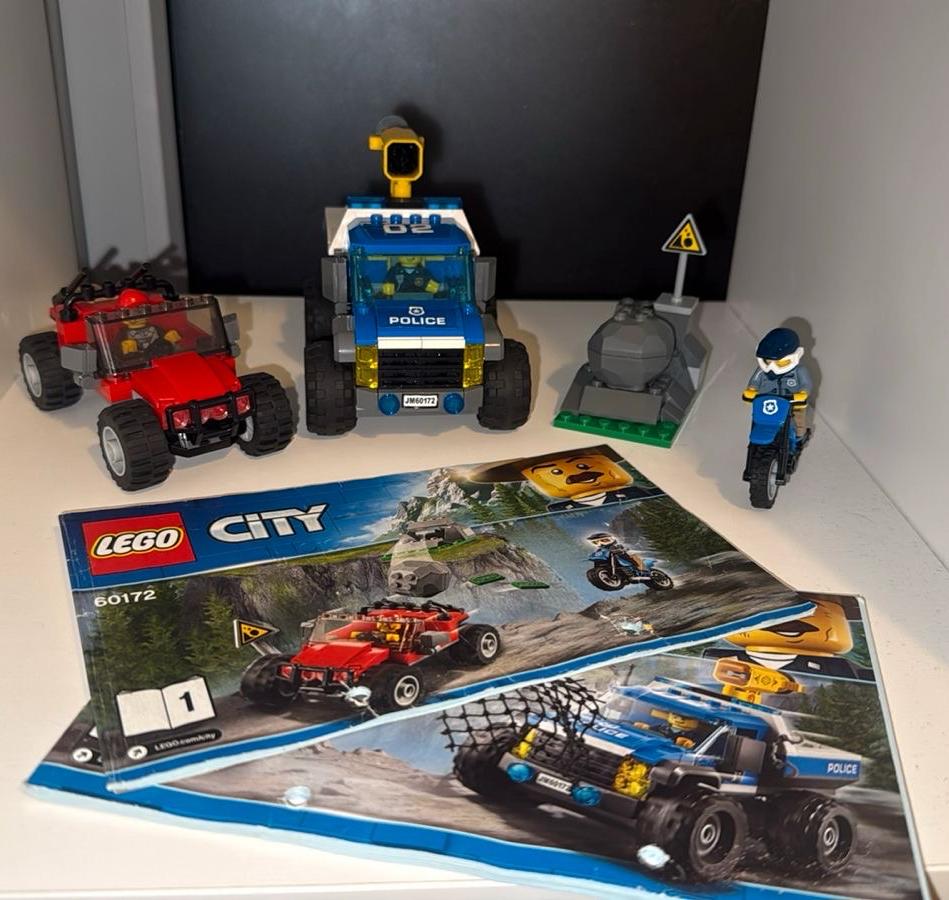 Lego City Bergpolitie 60172 - Complete Set, Kinderen en Baby's, Speelgoed | Duplo en Lego, Ophalen of Verzenden, Zo goed als nieuw