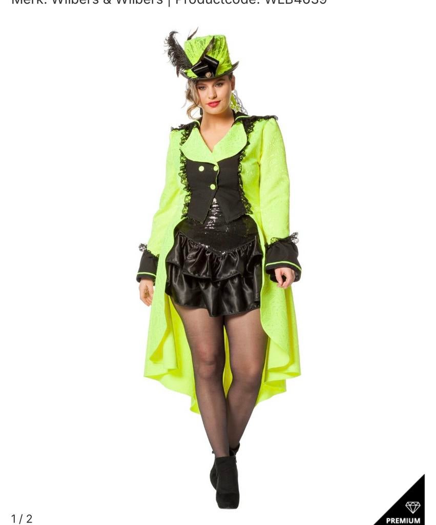 mooi carnavals jas 5xl, Kleding | Dames, Carnavalskleding en Feestkleding, Ophalen of Verzenden, Zo goed als nieuw, Maat 46/48 (XL) of groter