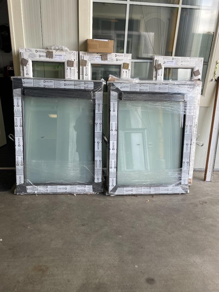 energie zuinig vast raam/kunststof/mat triple glas, Kunststof, Raamkozijn, Nieuw, Inclusief glas