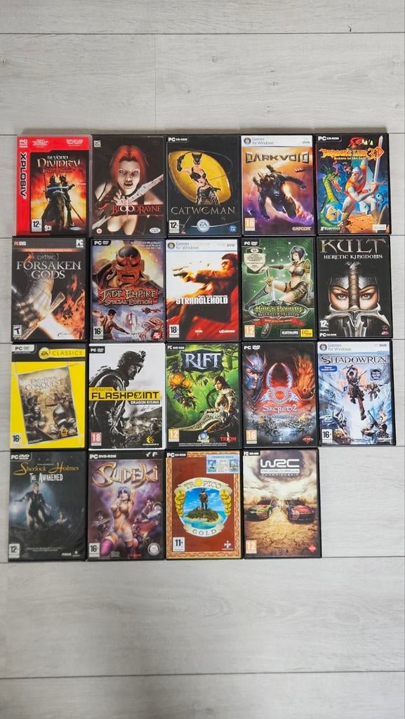 19 PC games, Spelcomputers en Games, Games | Pc, Zo goed als nieuw, 1 speler, Vanaf 3 jaar, Ophalen of Verzenden