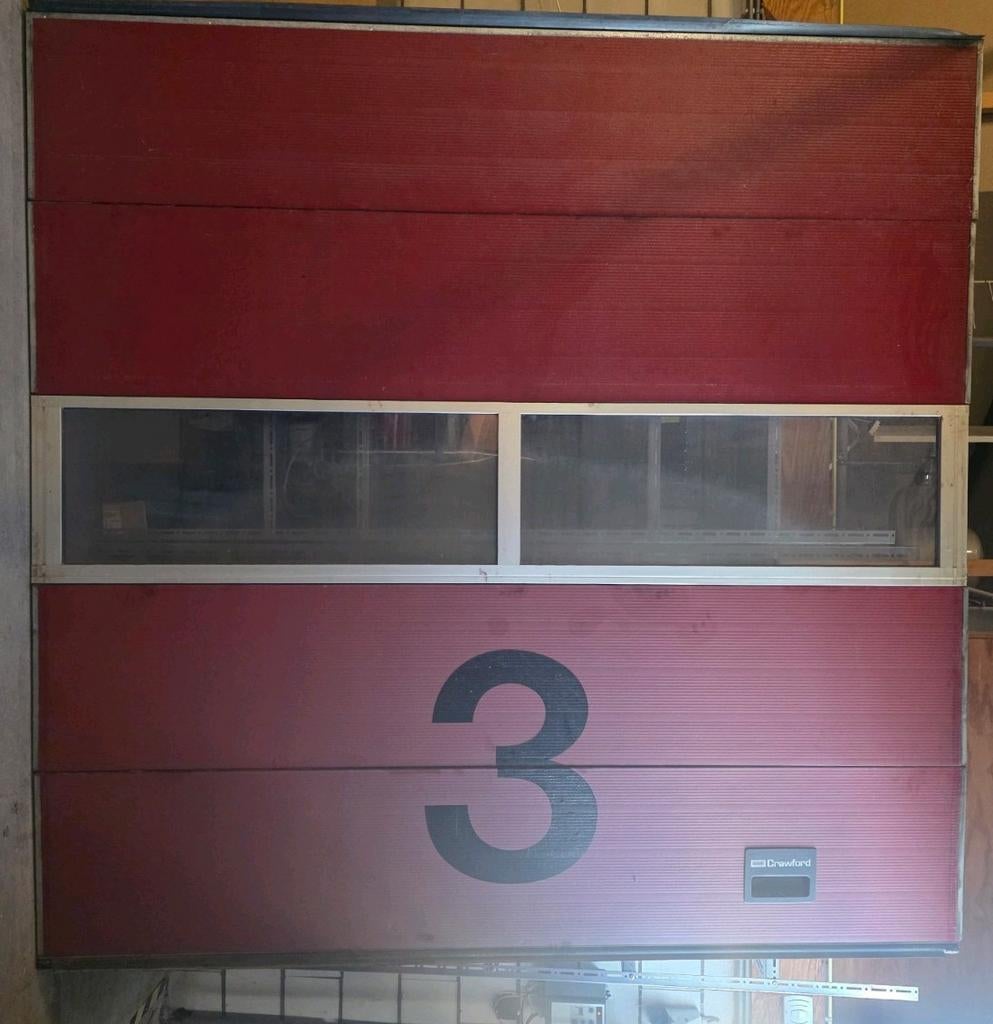 2 stuks 3x3 crawford Overheaddeur roldeur garagedeur, Gebruikt, Garagedeur, Ophalen of Verzenden, Metaal