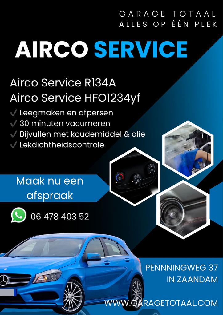 R134A vullen €90, R1234YF vullen €120., Diensten en Vakmensen, Auto en Motor | Monteurs en Garages