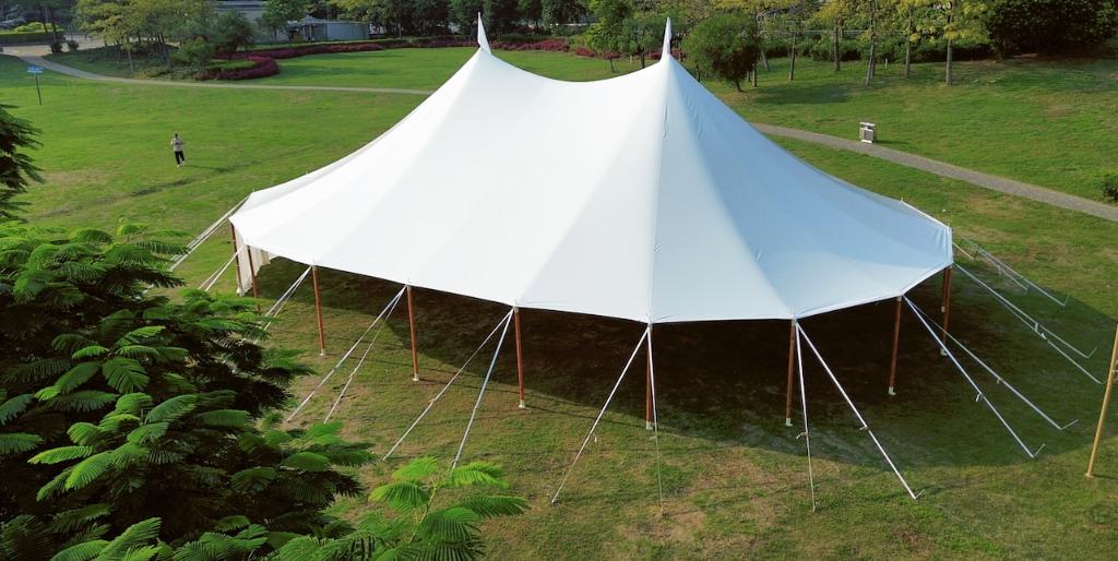 sailcloth tent te huur 10 x16 en 12 x18, Bruiloft- of Feestlocatie