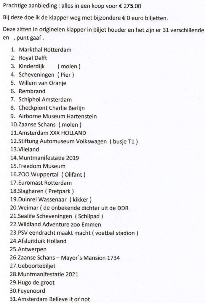0 euro biljetten, Postzegels en Munten, Bankbiljetten | Europa | Eurobiljetten, Ophalen of Verzenden, Overige landen, Setje