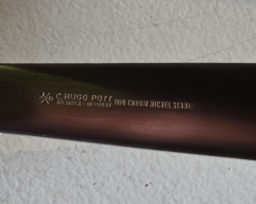 C.Hugo Pott design Solingen lepelvork spork, Ophalen of Verzenden, Zo goed als nieuw, X, X