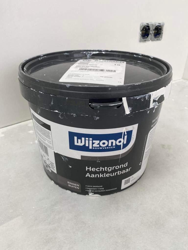 Wijzonol hechtgrond verf ral 9016 wit, Ophalen of Verzenden, Zo goed als nieuw, Wit