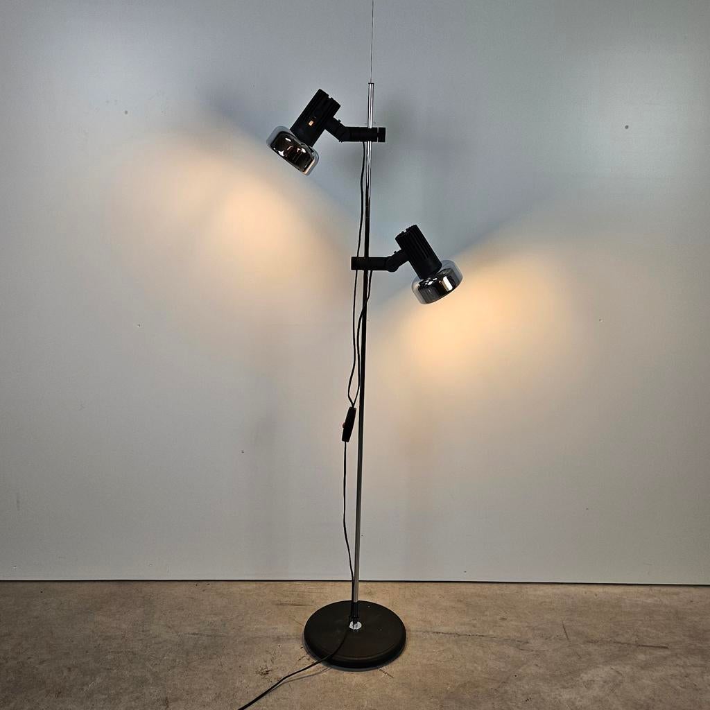 Vintage vloerlamp Hustadt Leuchten spots, Ophalen, Gebruikt, 100 tot 150 cm, Vintage