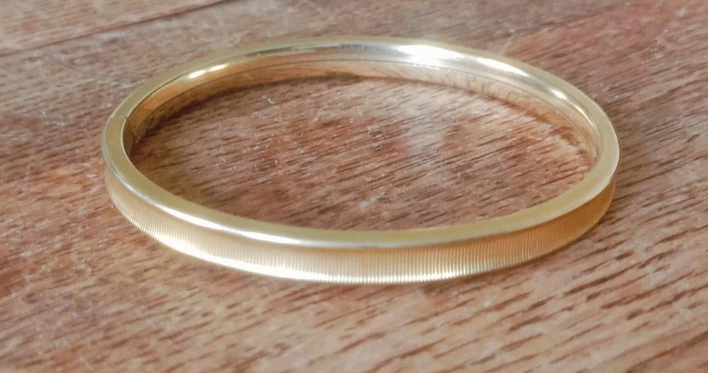 Vintage amerikaner gouden  armband, Ophalen of Verzenden, Gebruikt, Goud, Goud