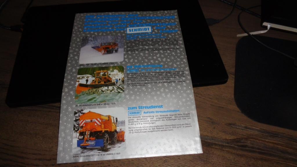 Folder UNIMOG   WINTERDIENST, Verzenden