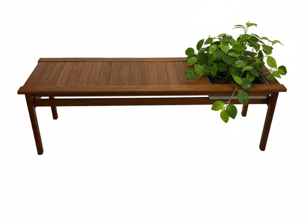 Vintage sidetable dressoir bijzettafel plantentafel jaren 60, Gebruikt, 50 tot 100 cm, Teakhout, Vintage