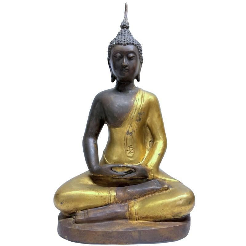 Chinese Bronze Meditation Buddha – Yongle Style lot 446, Huis en Inrichting, Woonaccessoires | Boeddhabeelden, Gebruikt, Ophalen of Verzenden