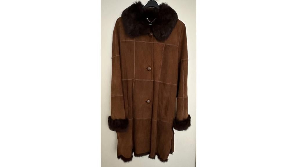 Vintage jas - echt bont  L, Kleding | Dames, Bruin, Maat 42/44 (L), Meddens, Ophalen of Verzenden