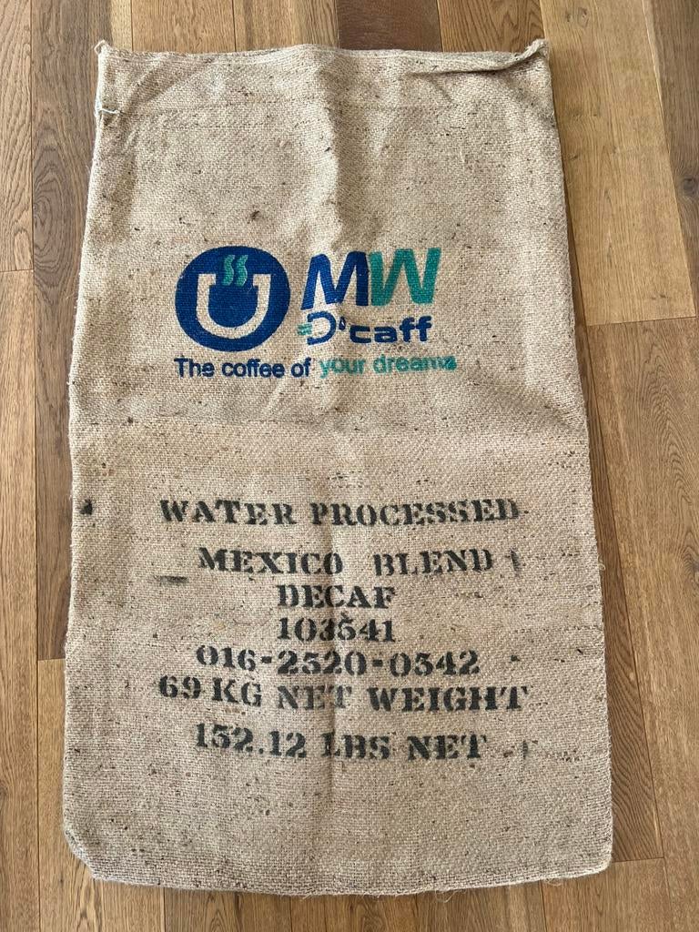 MW Decaff koffiebonen jute zak uit Mexico 113x67cm, Hobby en Vrije tijd, Stoffen en Lappen, 120 cm of meer, Ophalen of Verzenden