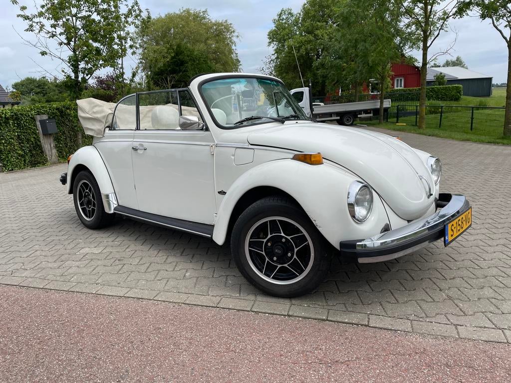 Volkswagen kever cabrio cabriolet triple white 1979, foto 6