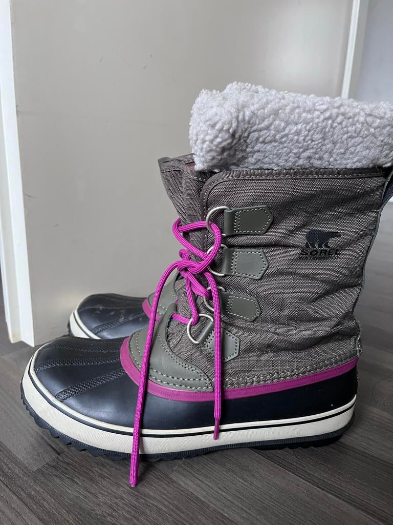 Sorel Snowboots Olive/Roze - Maat 41, Ophalen of Verzenden, Zo goed als nieuw, Groen, Snowboots