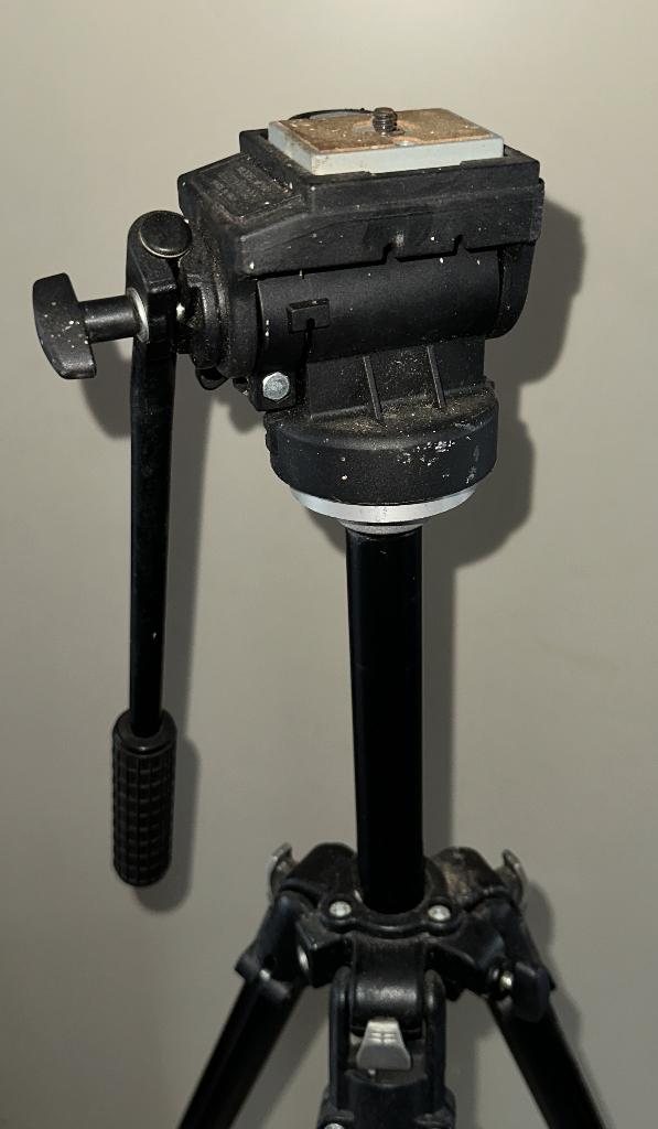 Manfrotto 190B professioneel statief / tripod made in Italy, Ophalen, Gebruikt, 150 tot 175 cm, Driepoot