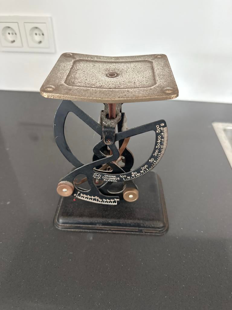 Vintage Columbus Bilaterale Balans Weegschaal, Ophalen