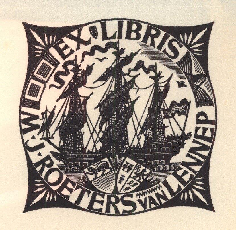 1287 Ex Libris Nederland : Thijs Mauve, 1947, Verzenden