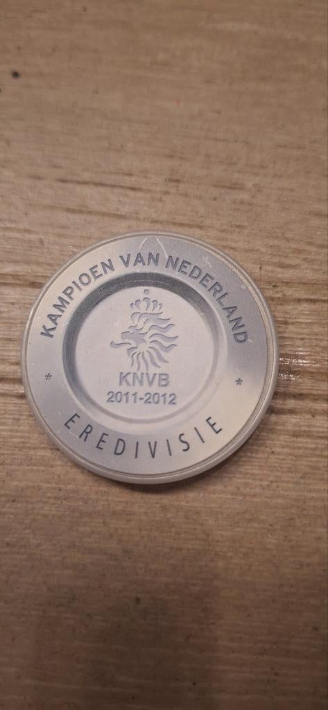 KNVB kampioensschaal muntje/flippo (12226), Verzamelen, ., Ophalen of Verzenden, Zo goed als nieuw, .