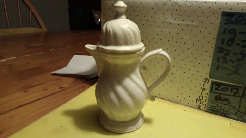 Vintage Roomkannetje / Melkkannetje - Wit Keramiek, Ophalen of Verzenden