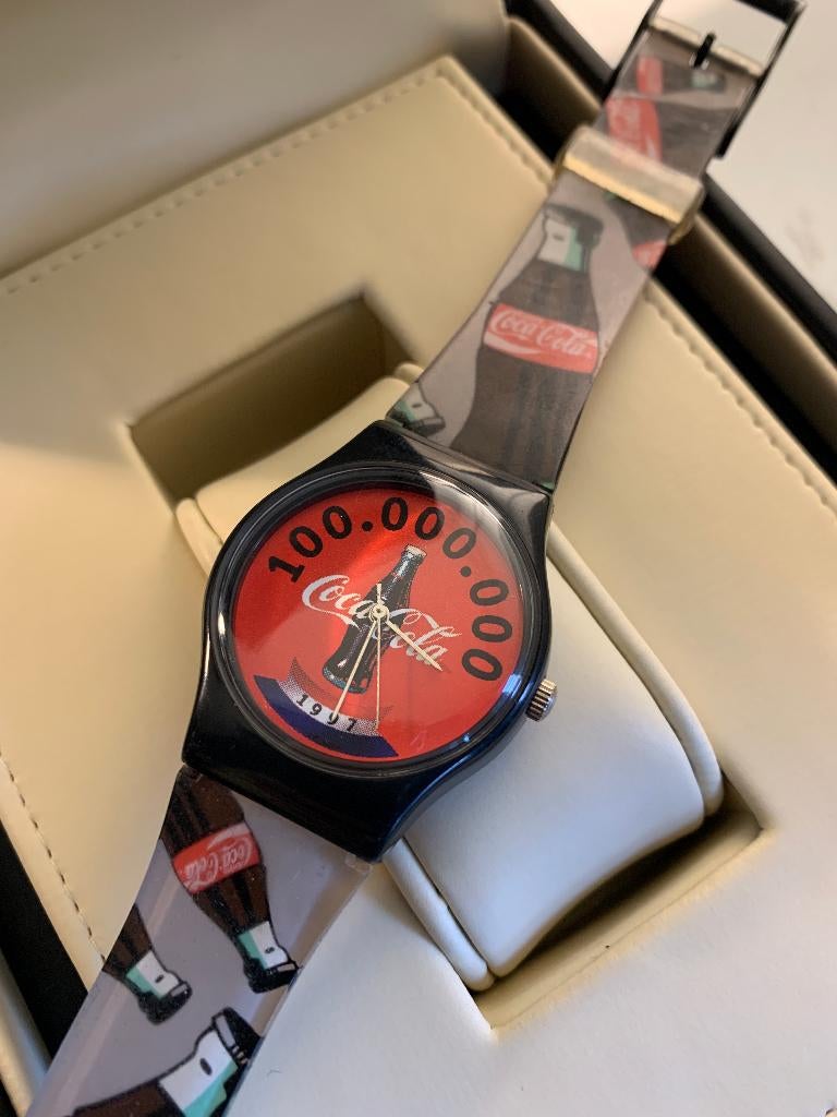 Coca Cola Horloge - 1997 - Unisex - Nieuwstaat, Ophalen of Verzenden, Zo goed als nieuw, Overige typen
