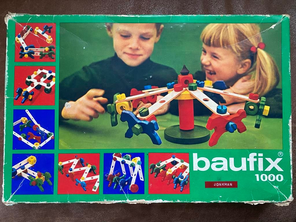 Baufix Houten Constructie Speelgoed - Draaimolen, Ophalen of Verzenden, Gebruikt