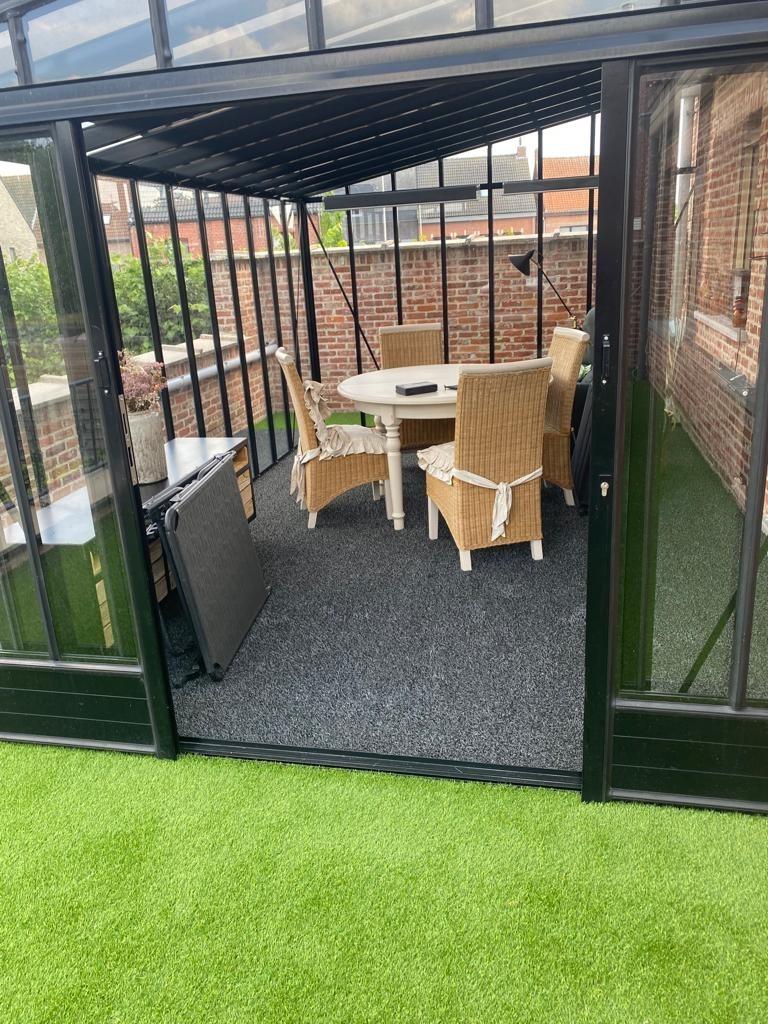 Kunstgras Antraciet uit voorraad leverbaar, Tuin en Terras, Gras en Kunstgras, Ophalen, Nieuw, Minder dan 10 m², Kunstgras