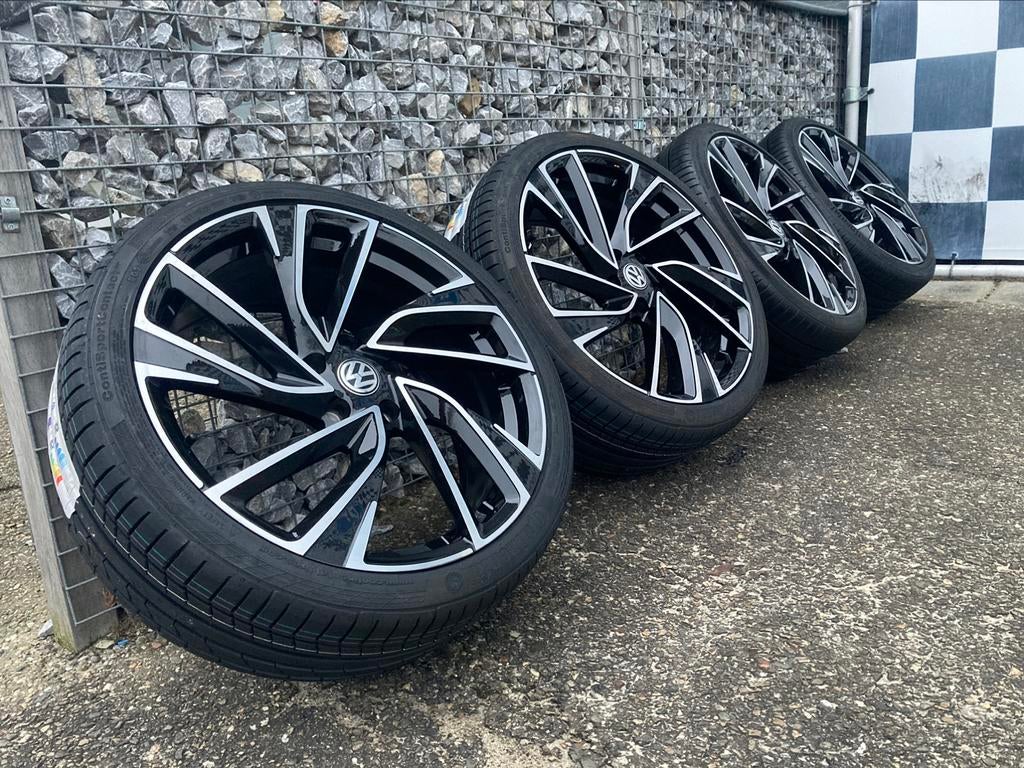 19 inch Volkswagen Adelaide velgen 5x112 Golf 6 7 8 Pirelli, 19 inch, Velg(en), Nieuw, Ophalen of Verzenden