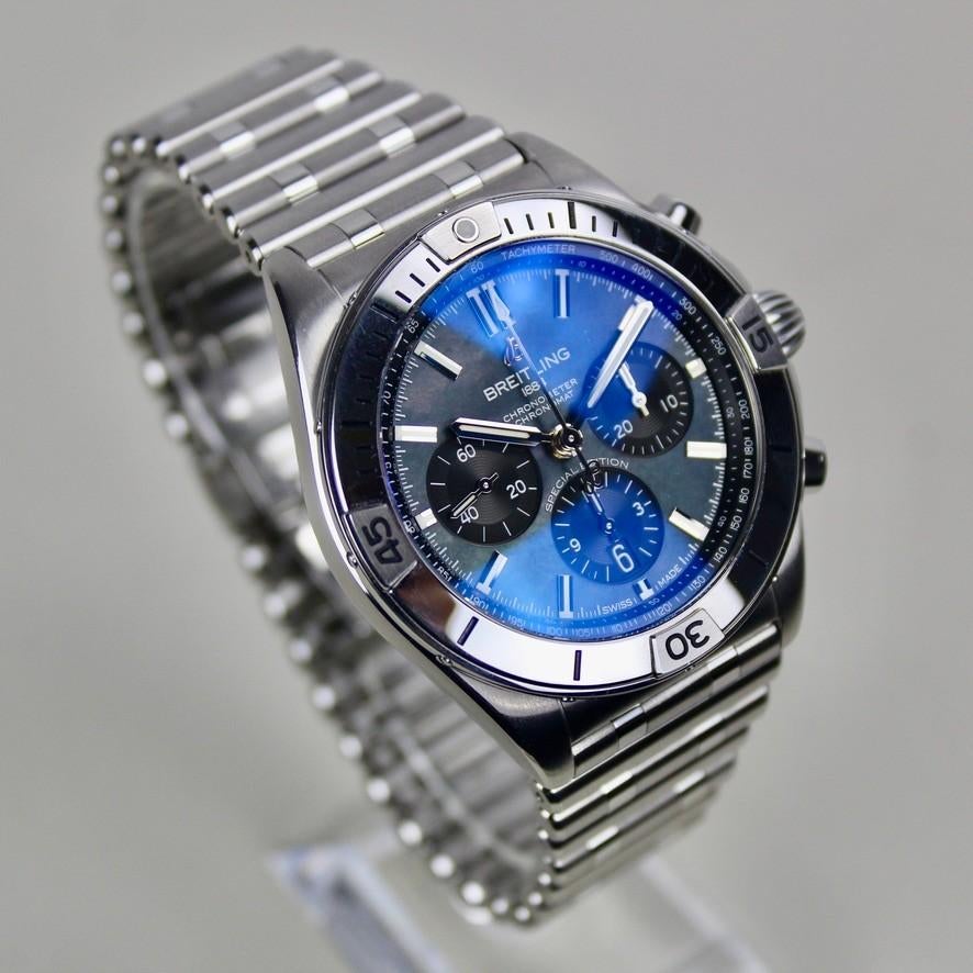Breitling Chronomat B01 - AB0134 - MOP Special edition, Staal, Staal, Breitling, Polshorloge