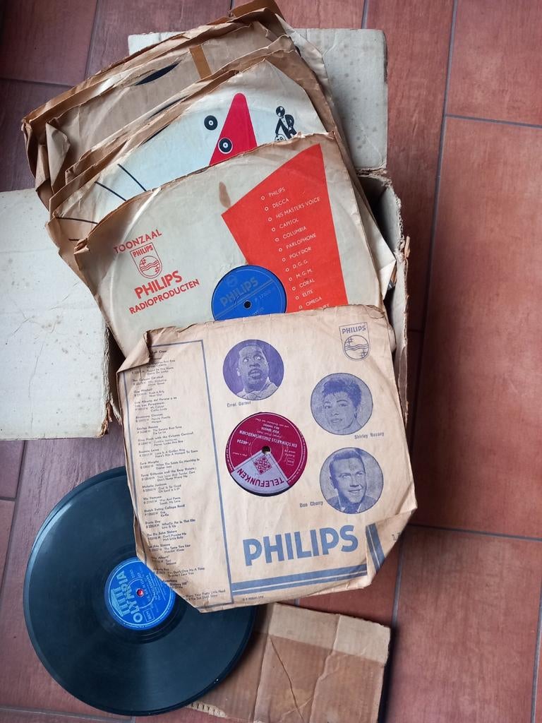 Partijtje oude bakelieten plaatjes, Ophalen of Verzenden, Gebruikt