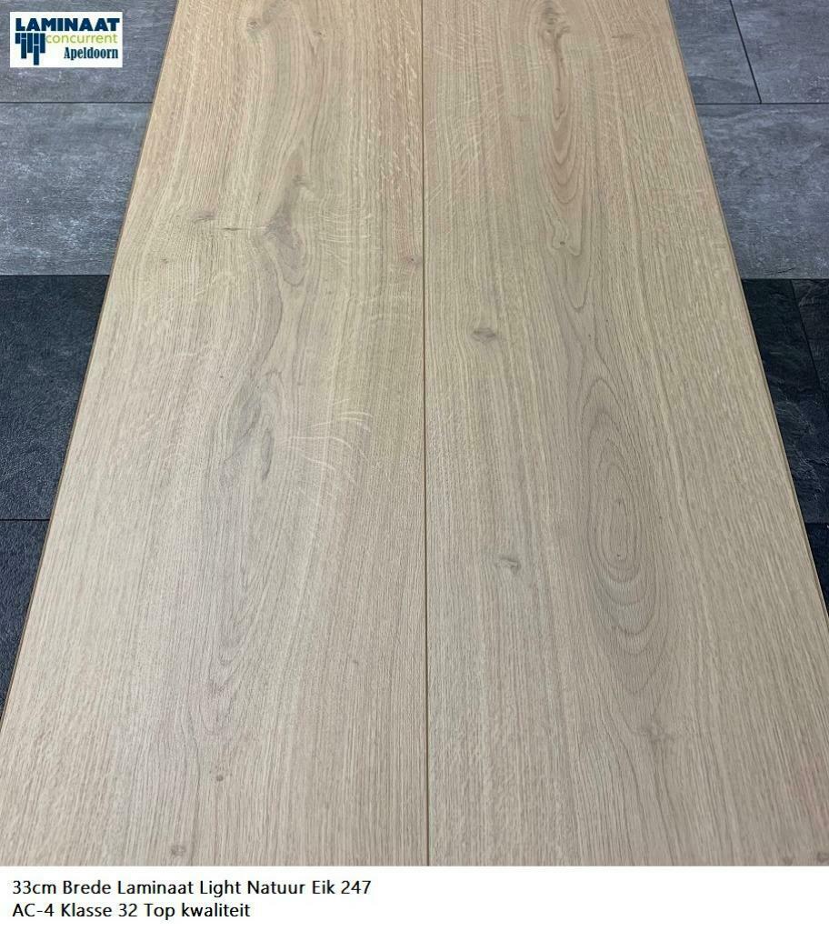 33CM Brede XXL Laminaat 8 X Decor vanaf €13,95p/m2 inc.btw, 75 m² of meer, Vintage, Nieuw, Ophalen of Verzenden