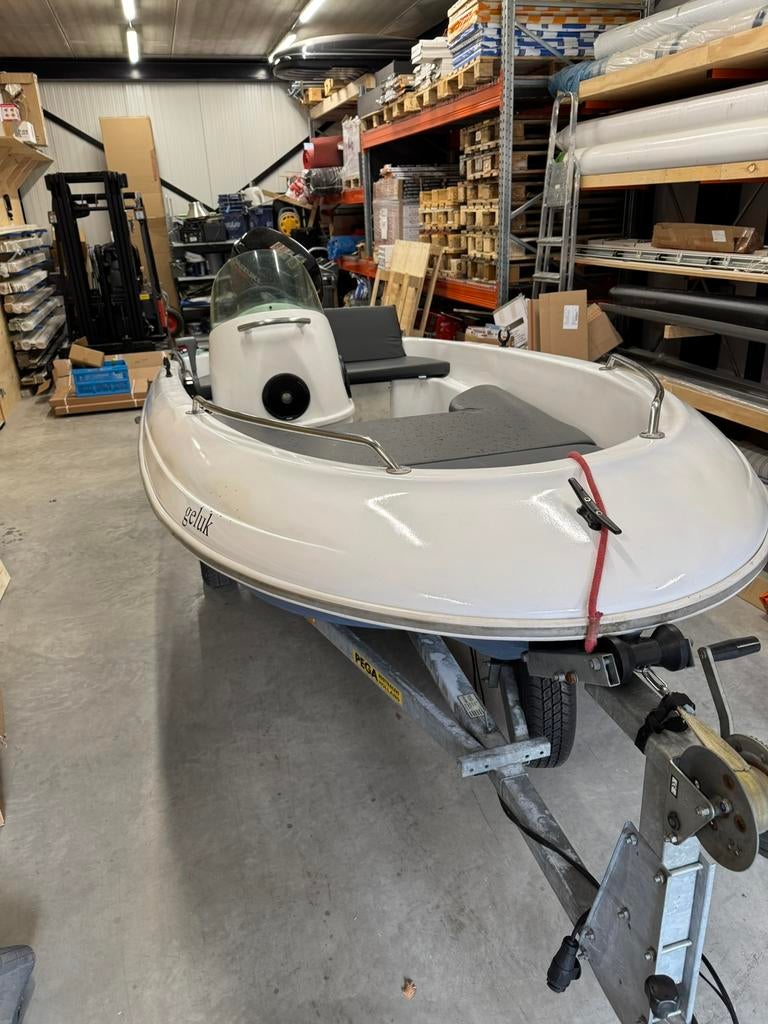 Console boot 370 lang 30 pk Suzuki, Watersport en Boten, Ophalen, Zo goed als nieuw, Minder dan 70 pk, 3 tot 6 meter