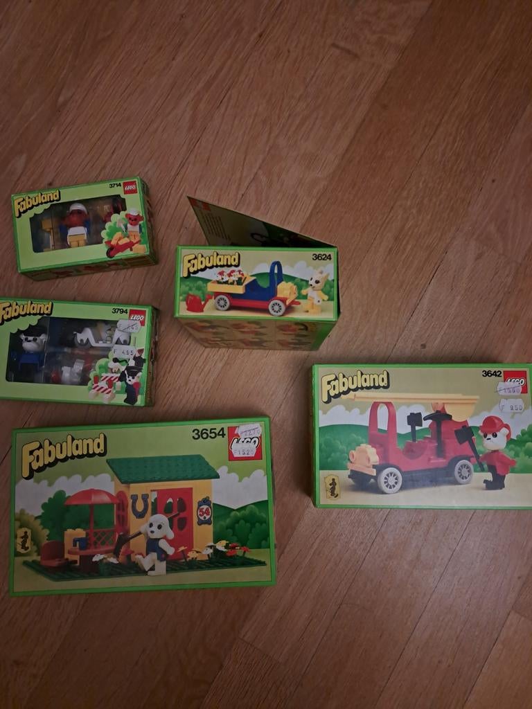 Fabuland Sets 3624, 3642, 3654, 3714, 3794 - Nieuw in Doos, Ophalen of Verzenden, Nieuw, Complete set, Lego