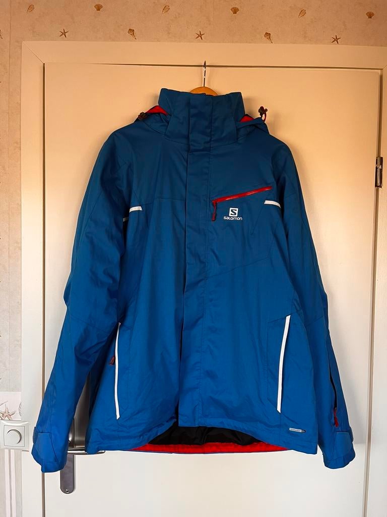 Salomon Ski jack, blauw, Ophalen, Zo goed als nieuw, Maat 52/54 (L), Jack