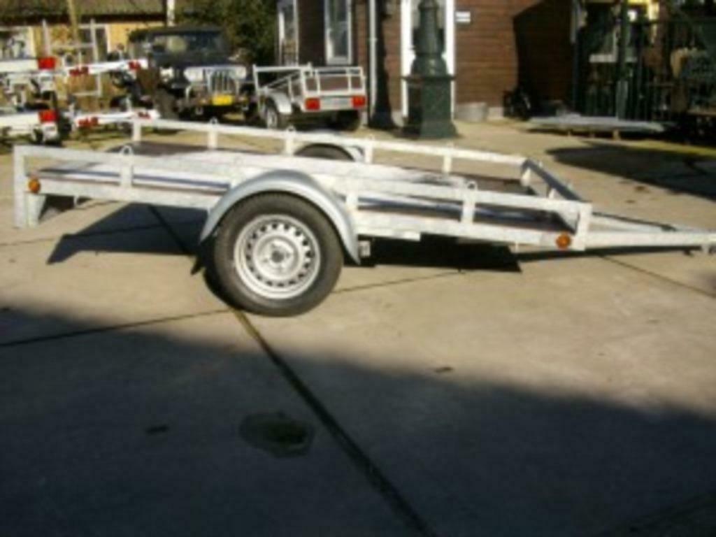 ongeremde koets aanhanger, vlakke wagen met dichte vloer, Ophalen, Nieuw