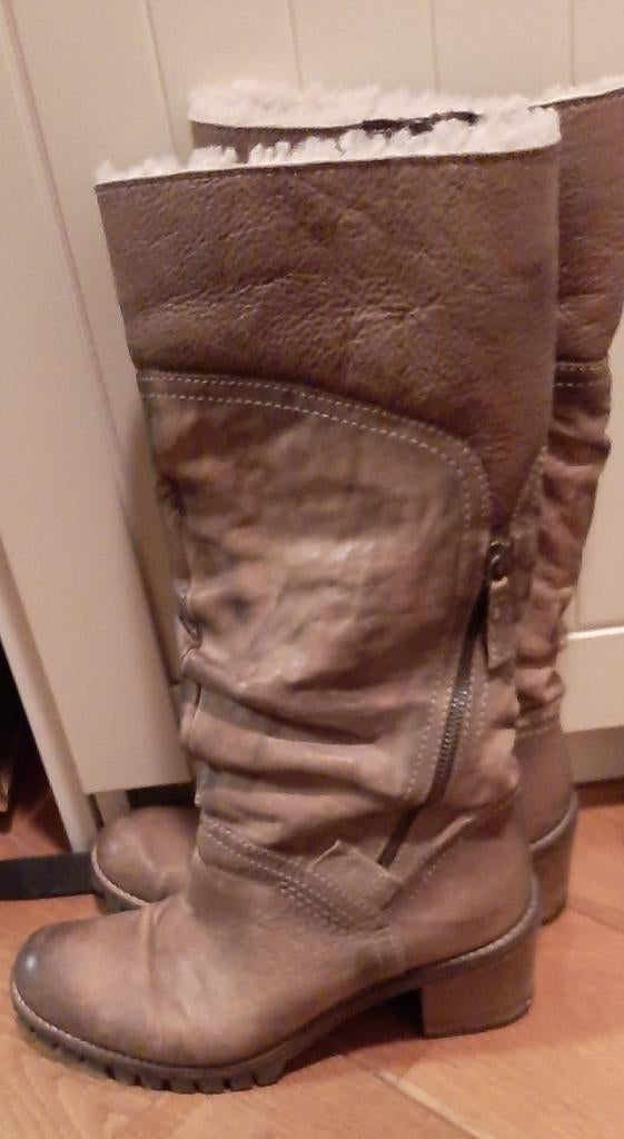Stoere Manas Laarzen Maat 40 - I.z.g.st., Kleding | Dames, Schoenen, Manas, Ophalen of Verzenden, Zo goed als nieuw, Hoge laarzen