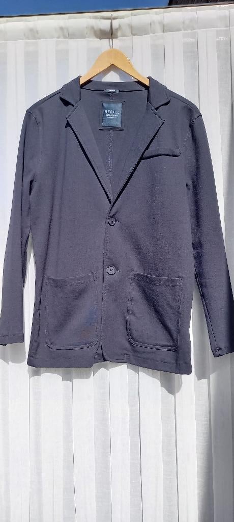 REFILL DONKERBLAUWE BLAZER MAAT M, Maat 38/40 (M), REFILL., Blauw, Ophalen of Verzenden