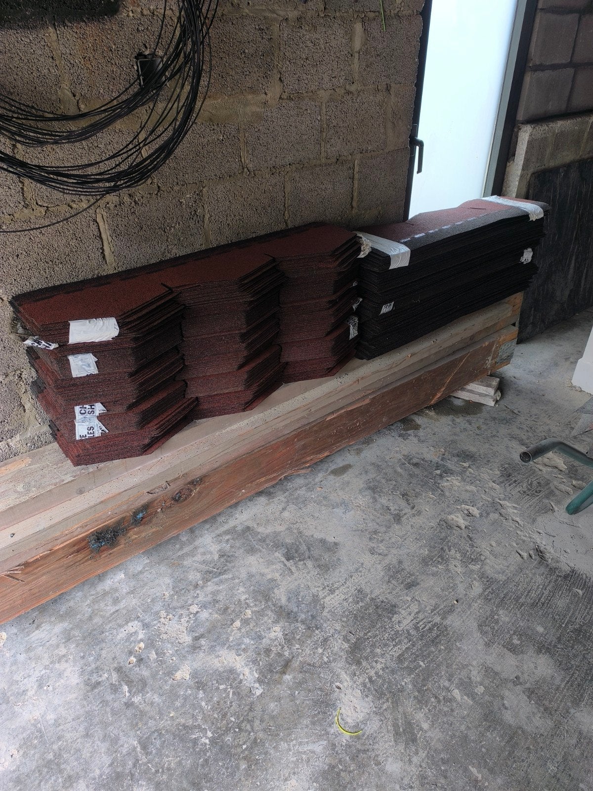 Rode dakshingles voor tuinhuis of overkapping, Ophalen, Nieuw