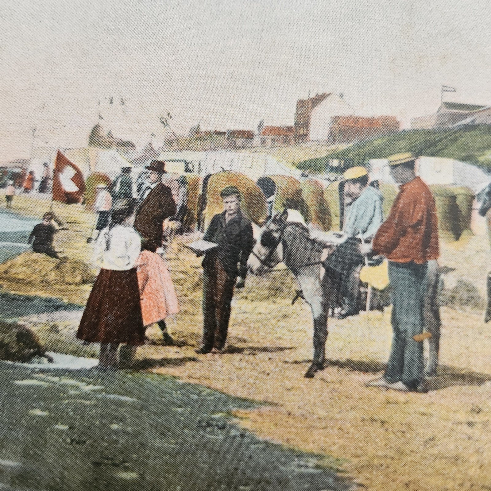 Oude ansichtkaart Zandvoort Strand met ezeltjes, Verzenden, Voor 1920, Gelopen, Noord-Holland