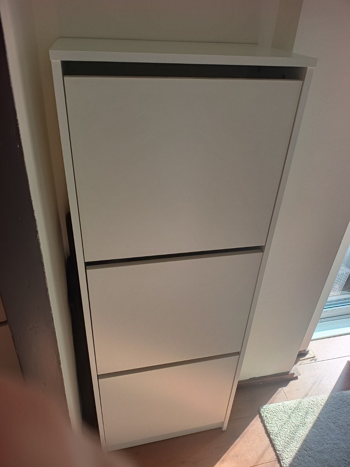 IKEA witte schoenenkast met 3 vakken, Ophalen, Gebruikt, Modern, functioneel
