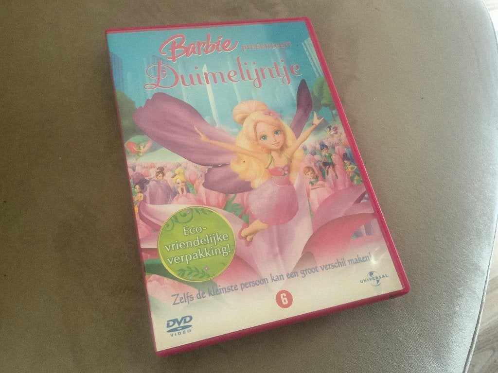 Barbie presenteert Duimelijntje DVD, Avontuur, Gebruikt, Verzenden, Alle leeftijden