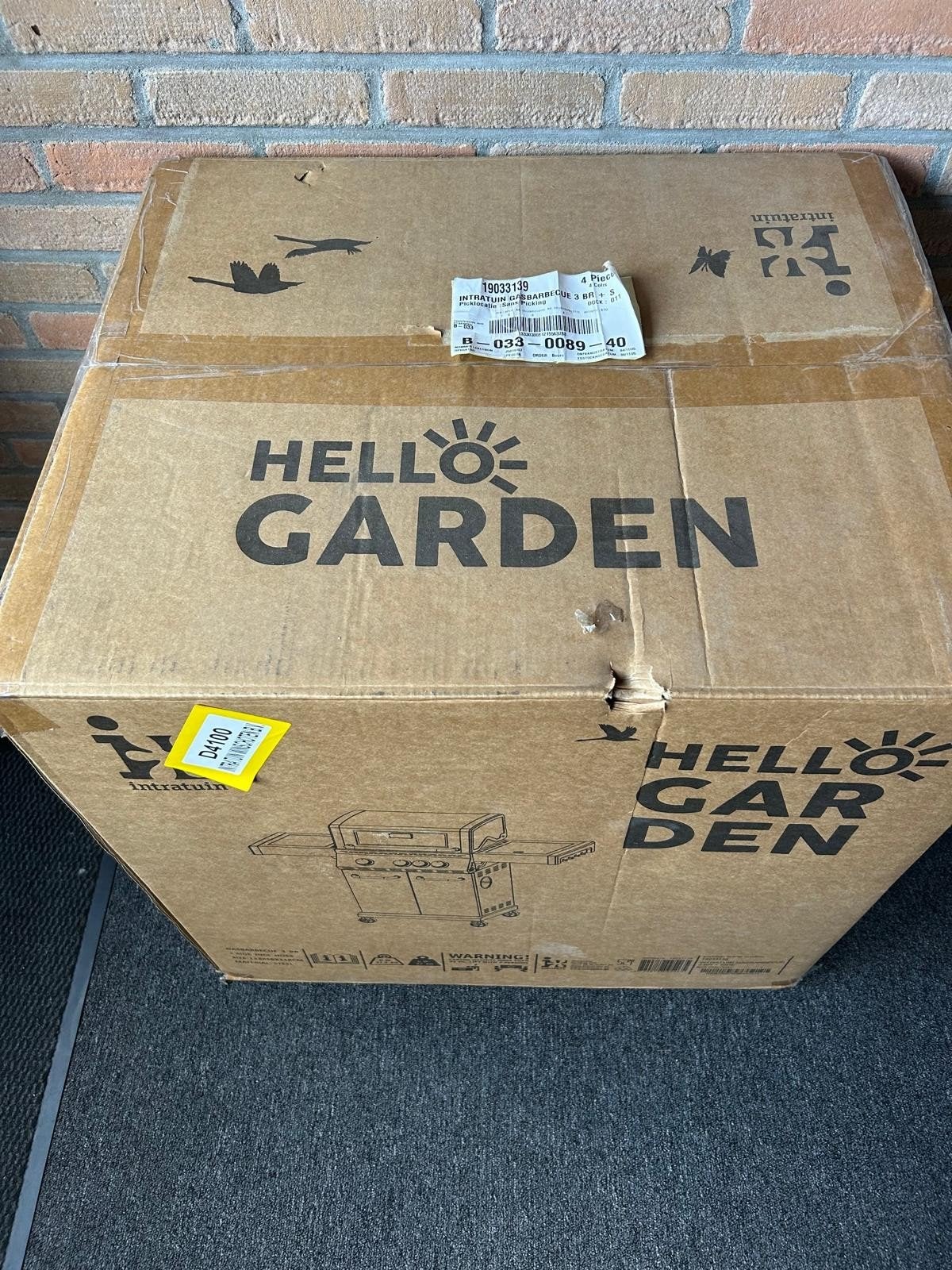 Gasbarbecue, Ophalen, Doos, Minder dan 40 cm, Nieuw