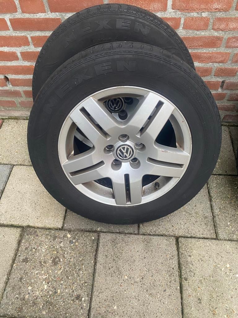 Velgen met banden voor Golf 4 - 195/65/15 - 5x100, Auto-onderdelen, Ophalen, Gebruikt, 15 inch, Banden en Velgen
