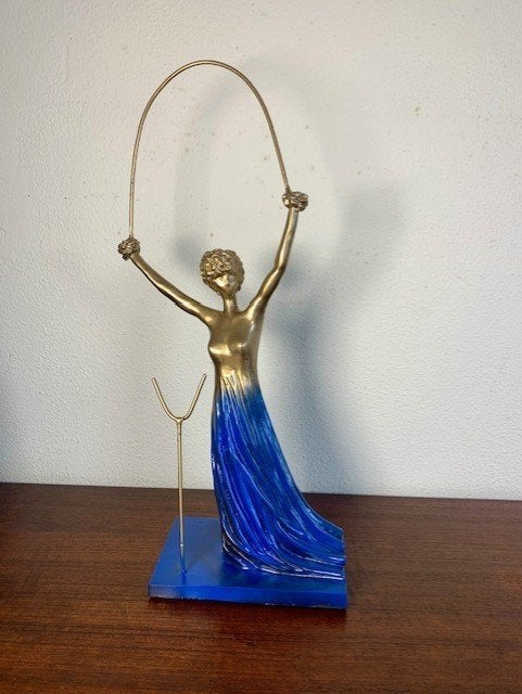 Bronzen Beeld Alice in Wonderland Salvador Dali, Gemerkt, Ophalen of Verzenden, Brons, 20 - 50 cm